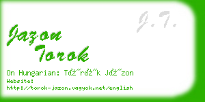 jazon torok business card